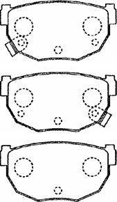 Aisin B2N016 - Тормозные колодки, дисковые, комплект autospares.lv