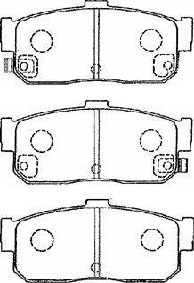 Aisin B2N022 - Тормозные колодки, дисковые, комплект autospares.lv