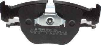 AISIN BPBM-1004 - Тормозные колодки, дисковые, комплект autospares.lv