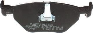 AISIN BPBM-2001 - Тормозные колодки, дисковые, комплект autospares.lv