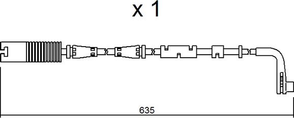 AISIN BPBMK-9205 - Сигнализатор, износ тормозных колодок autospares.lv