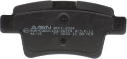 AISIN BPCI-2004 - Тормозные колодки, дисковые, комплект autospares.lv