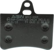 AISIN BPCI-2003 - Тормозные колодки, дисковые, комплект autospares.lv