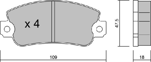 Aisin BPFI-1041 - Тормозные колодки, дисковые, комплект autospares.lv