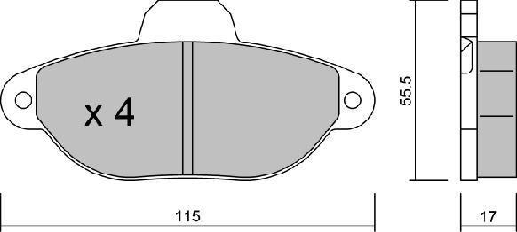 Aisin BPFI-1006 - Тормозные колодки, дисковые, комплект autospares.lv