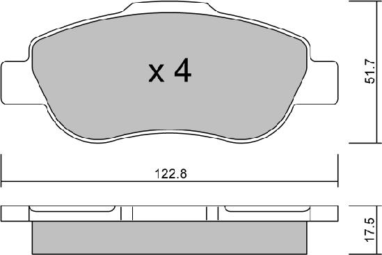 Aisin BPFI-1016 - Тормозные колодки, дисковые, комплект autospares.lv