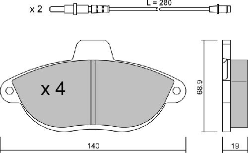 Aisin BPFI-1012 - Тормозные колодки, дисковые, комплект autospares.lv