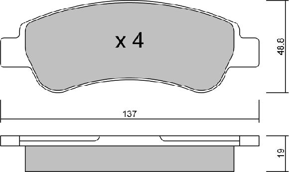 Aisin BPFI-2001 - Тормозные колодки, дисковые, комплект autospares.lv