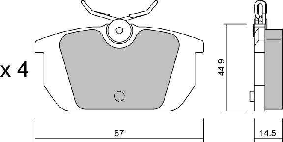 AISIN BPFI-2007 - Тормозные колодки, дисковые, комплект autospares.lv