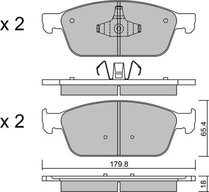 GMC 2573601 - Тормозные колодки, дисковые, комплект autospares.lv