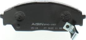 AISIN BPHO-1907 - Тормозные колодки, дисковые, комплект autospares.lv