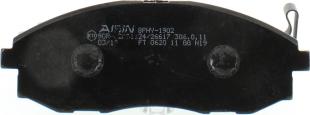 AISIN BPHY-1902 - Тормозные колодки, дисковые, комплект autospares.lv