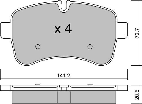 Aisin BPIV-2001 - Тормозные колодки, дисковые, комплект autospares.lv