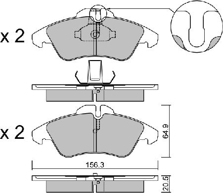 Aisin BPMB-1013 - Тормозные колодки, дисковые, комплект autospares.lv