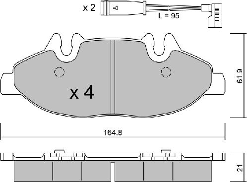 AISIN BPMB-1012 - Тормозные колодки, дисковые, комплект autospares.lv