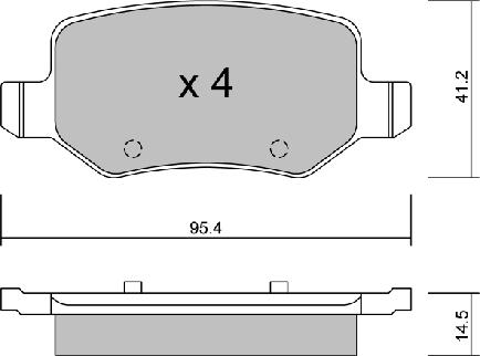 AISIN BPMB-2006 - Тормозные колодки, дисковые, комплект autospares.lv