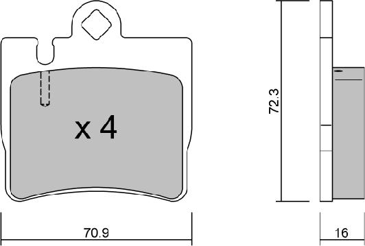 AISIN BPMB-2010 - Тормозные колодки, дисковые, комплект autospares.lv