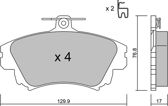 Aisin BPMI-1006 - Тормозные колодки, дисковые, комплект autospares.lv