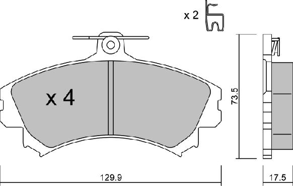 Aisin BPMI-1003 - Тормозные колодки, дисковые, комплект autospares.lv