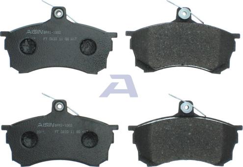 AISIN BPMI-1002 - Тормозные колодки, дисковые, комплект autospares.lv