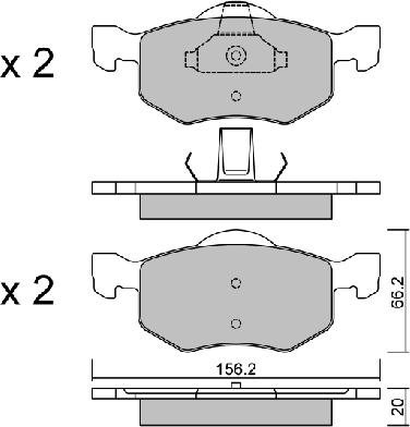 Aisin BPMZ-1908 - Тормозные колодки, дисковые, комплект autospares.lv