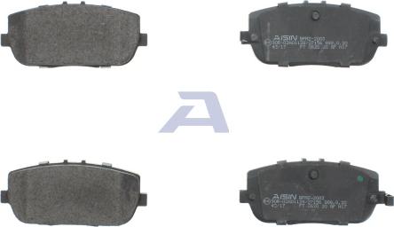 AISIN BPMZ-2003 - Тормозные колодки, дисковые, комплект autospares.lv