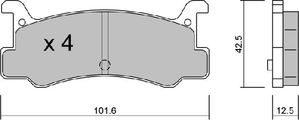 Aisin BPMZ-2002 - Тормозные колодки, дисковые, комплект autospares.lv