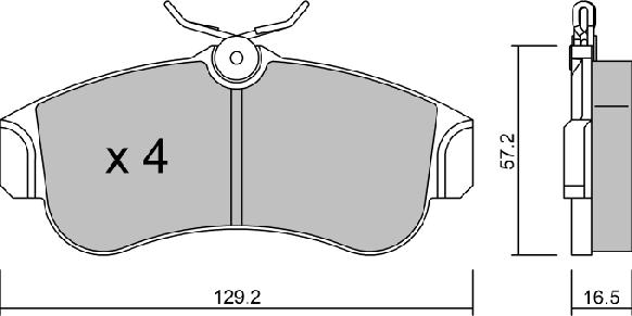 Aisin BPNI-1901 - Тормозные колодки, дисковые, комплект autospares.lv