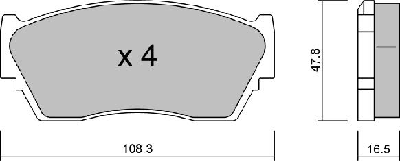 Aisin BPNI-1902 - Тормозные колодки, дисковые, комплект autospares.lv