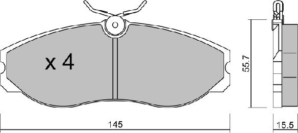 Aisin BPNI-1907 - Тормозные колодки, дисковые, комплект autospares.lv