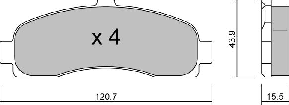 AISIN BPNI-1914 - Тормозные колодки, дисковые, комплект autospares.lv