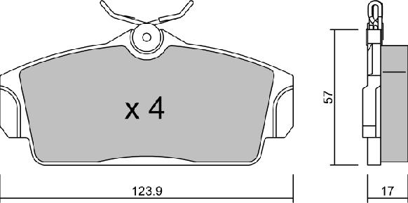 Aisin BPNI-1913 - Тормозные колодки, дисковые, комплект autospares.lv