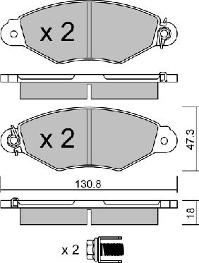 Aisin BPNI-1003 - Тормозные колодки, дисковые, комплект autospares.lv