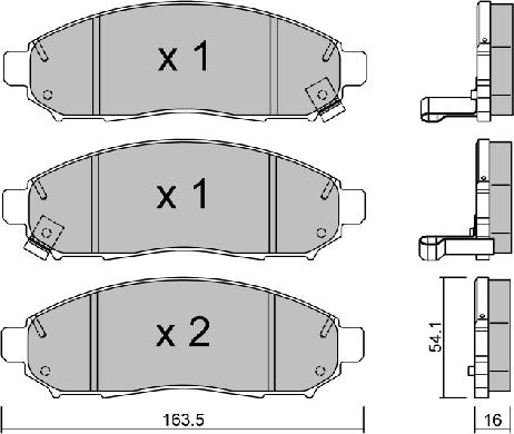 Aisin BPNI-1007 - Тормозные колодки, дисковые, комплект autospares.lv