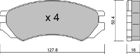 Aisin BPNI-1010 - Тормозные колодки, дисковые, комплект autospares.lv