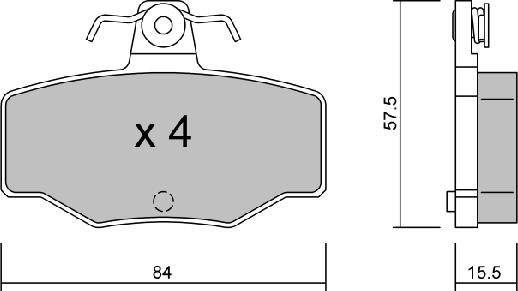 Aisin BPNI-2901 - Тормозные колодки, дисковые, комплект autospares.lv