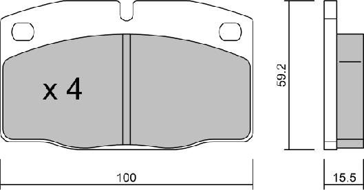 Aisin BPOP-1004 - Тормозные колодки, дисковые, комплект autospares.lv