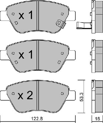 Aisin BPOP-1001 - Тормозные колодки, дисковые, комплект autospares.lv