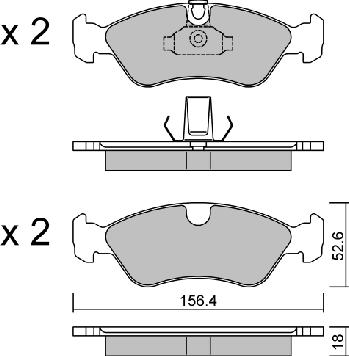 AISIN BPOP-1016 - Тормозные колодки, дисковые, комплект autospares.lv