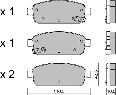 AISIN BPOP-2006 - Тормозные колодки, дисковые, комплект autospares.lv