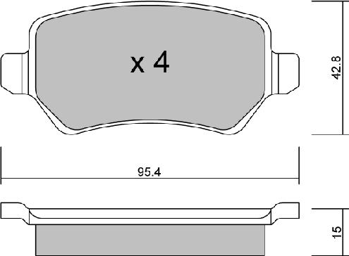 Aisin BPOP-2003 - Тормозные колодки, дисковые, комплект autospares.lv