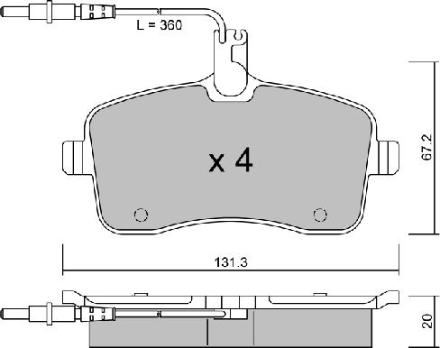 AISIN BPPE-1009 - Тормозные колодки, дисковые, комплект autospares.lv