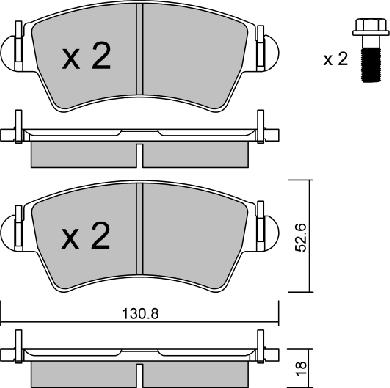 Aisin BPPE-1019 - Тормозные колодки, дисковые, комплект autospares.lv