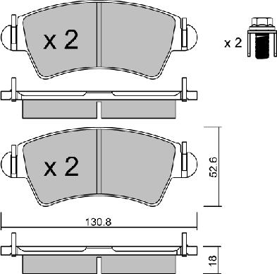 Aisin BPPE-1015 - Тормозные колодки, дисковые, комплект autospares.lv