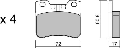 Aisin BPPE-1016 - Тормозные колодки, дисковые, комплект autospares.lv