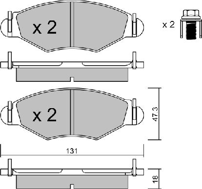 AISIN BPPE-1012 - Тормозные колодки, дисковые, комплект autospares.lv