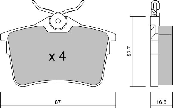 AISIN BPPE-2009 - Тормозные колодки, дисковые, комплект autospares.lv