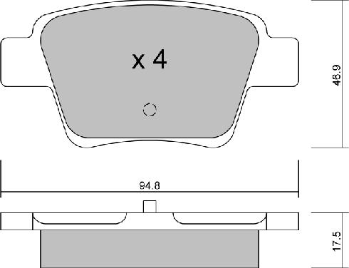 Aisin BPPE-2005 - Тормозные колодки, дисковые, комплект autospares.lv