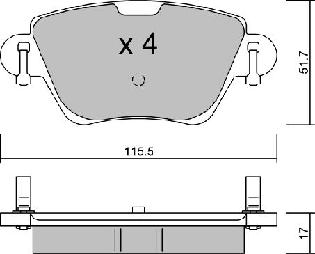 Aisin BPPE-2007 - Тормозные колодки, дисковые, комплект autospares.lv