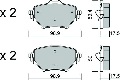 Aisin BPPE-2013 - Тормозные колодки, дисковые, комплект autospares.lv